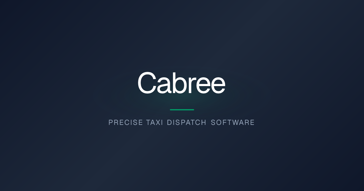 Taxi Dispatch Software | Cabree